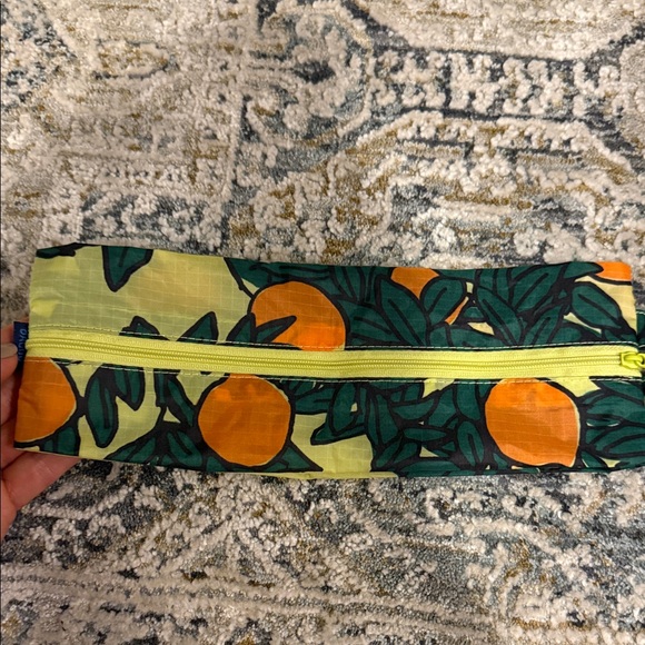 BAGGU Handbags - BAGGU Citrus Print Pouch with Zipper